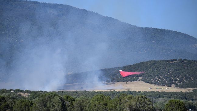 A wildfire sparked east of Beaver on Tuesday prompting a quick initial attack from firefighters (Courtesy: Utah Fire Info)