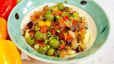 Image for story: Cooking with Chef Bryan - Eggplant Caponata