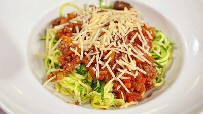 Image for story: Cooking with Chef Bryan - Zoodles and Bolognese Sauce