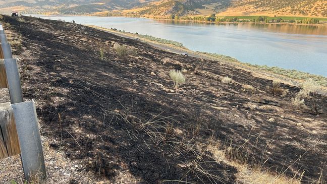 Traffic has been diverted after a fire broke out off of I-80 north of Coalville. (KUTV)