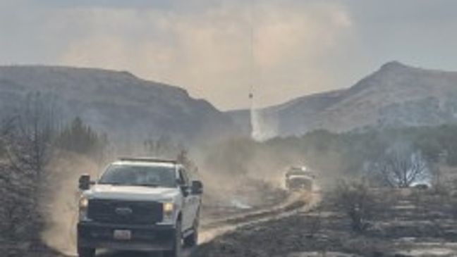 A new wildfire that officials are calling the Warm Springs Fire has sparked in Box Elder County near the Utah-Nevada border. (Photo: Utah Fire Info)