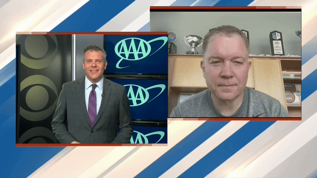 Utah State men's basketball coach Jarrod Calhoun on Talkin' Sports, May 11, 2024. (KUTV)