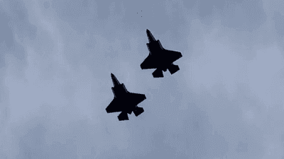 Image for story: Fighter wings perform flyover ahead of kickoff at Real Salt Lake game